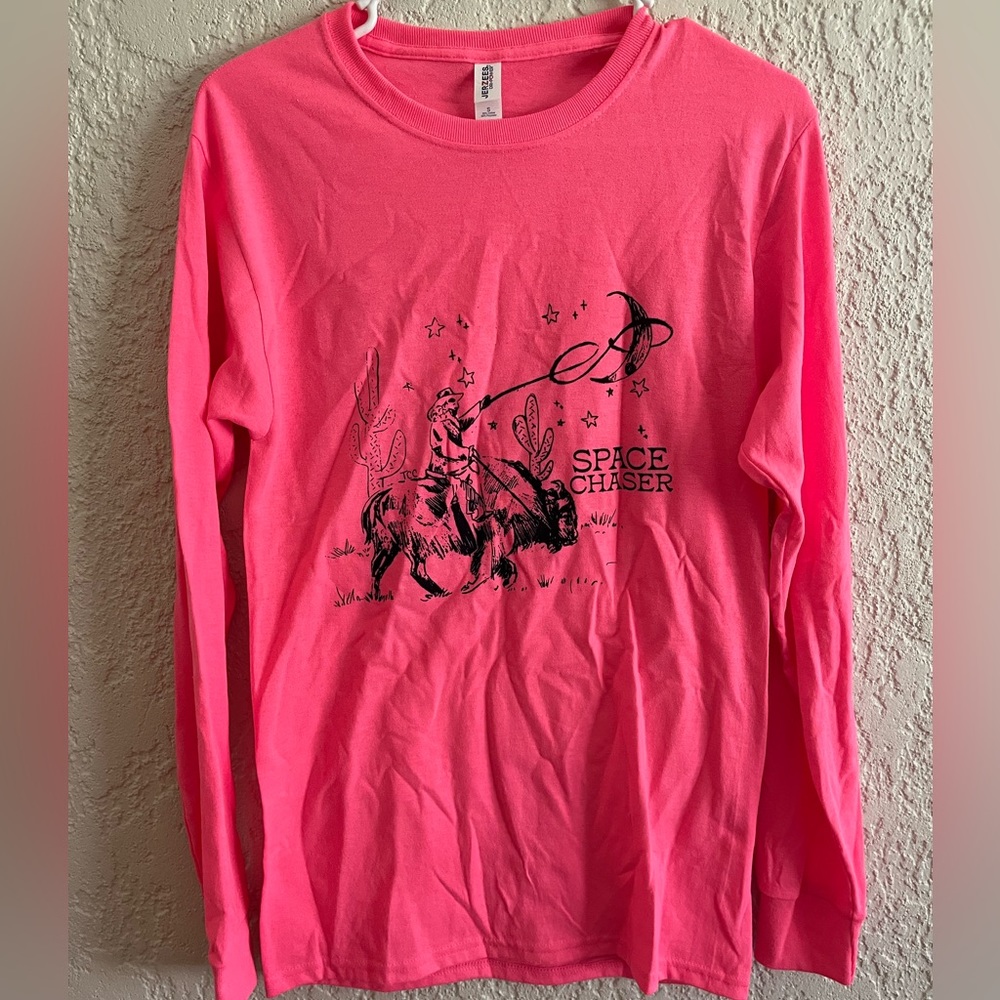 Hot pink western shirt